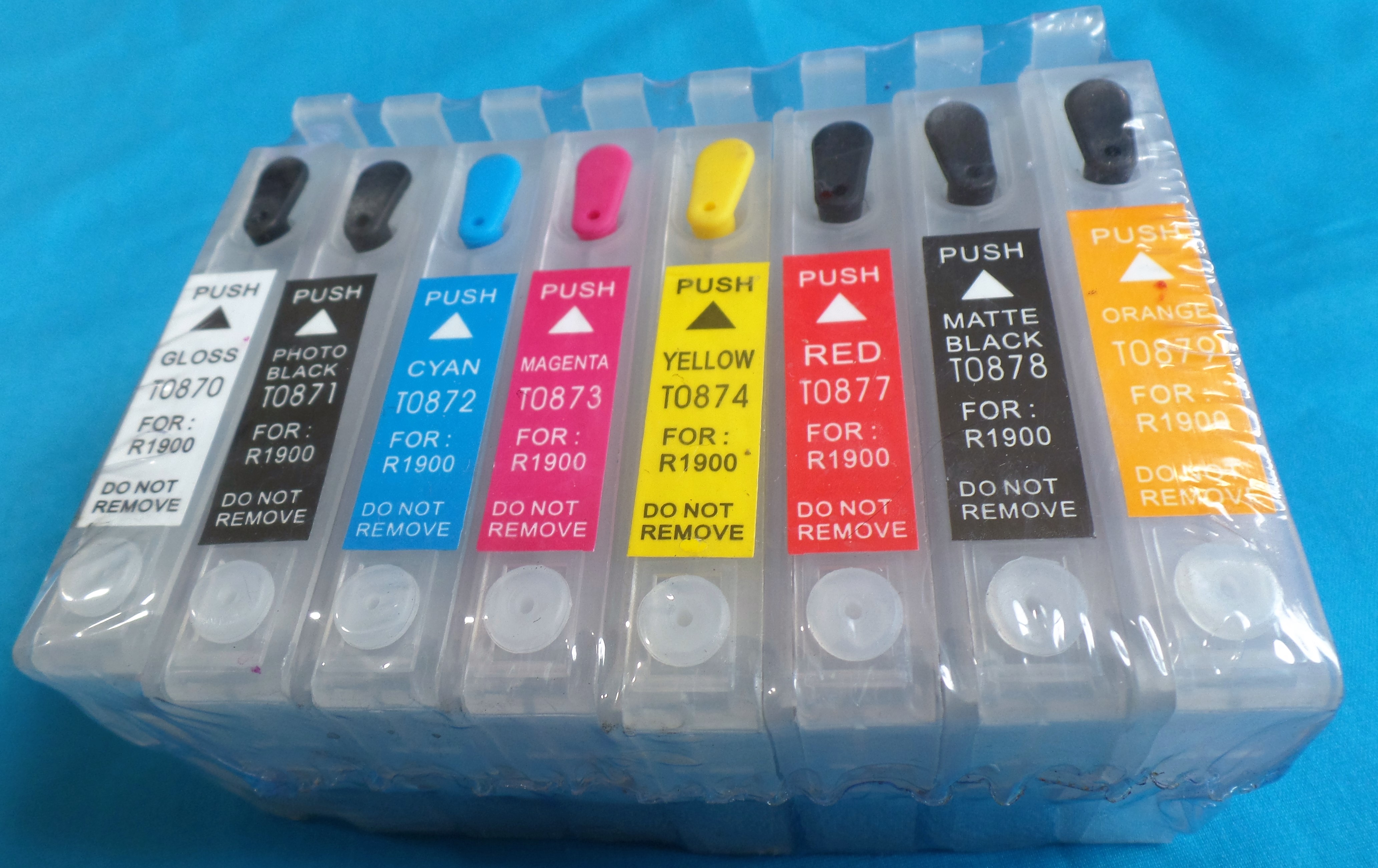 CARTUCHOS RELLENABLES R1900 CON CHIP RESETEABLE IMPRESORAS EPSON - EPSON